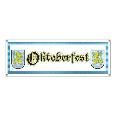 Banderoll Oktoberfest Vit