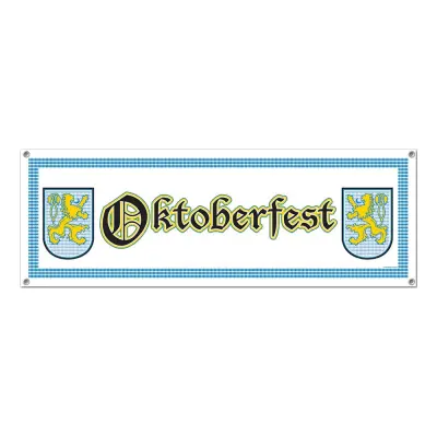 Banderoll Oktoberfest Vit