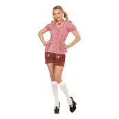 Bavarian Rödrutig Blus - X-Large