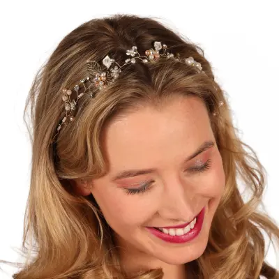 Dirndl Hårband med Pärlor Deluxe - One size