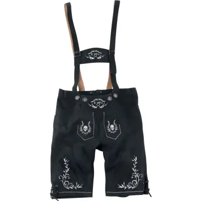 EMP Special Collection Konstläderbyxor - Oktoberfest Kunstlederhose Sepp - M 3XL - för Herr - svart