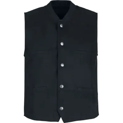 EMP Special Collection Väst - Oktoberfest Kunstleder Weste - M 3XL - för Herr - svart