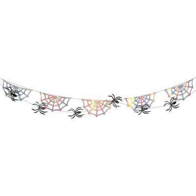 Girlang Spindelnät med Spindlar