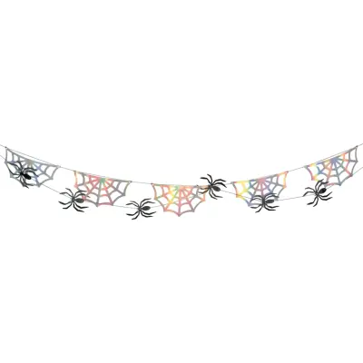 Girlang Spindelnät med Spindlar