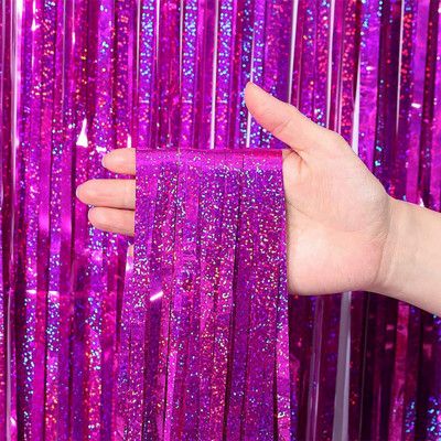 Glitterdraperi Holografiskt - Lila