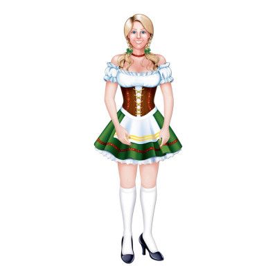 Kartongfigur Mrs Oktoberfest