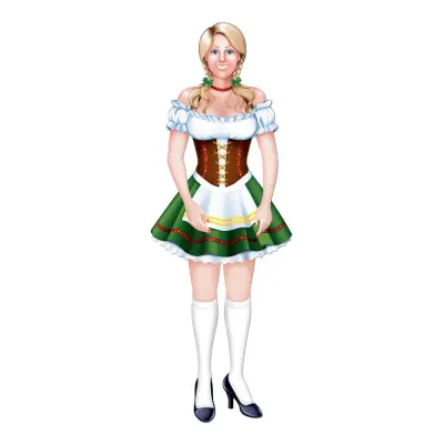 Kartongfigur Mrs Oktoberfest