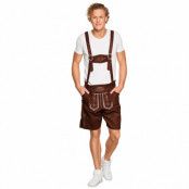 Lederhosen, bruna korta L/XL