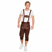 Lederhosen, bruna långa L/XL