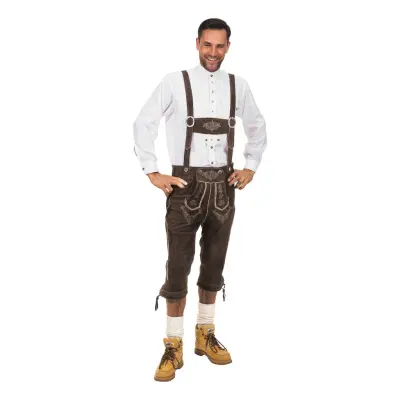 Lederhosen Super Deluxe Mörkbruna - X-Large