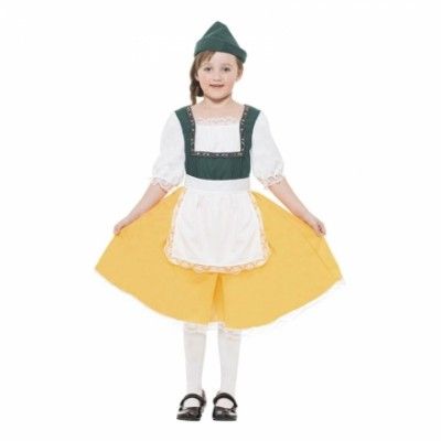 Lederhosenflicka Barn Maskeraddräkt