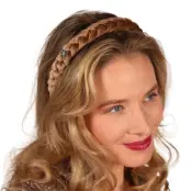 Oktoberfest Diadem Brun - One size