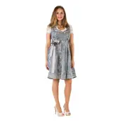 Oktoberfest Dirndl Blå/Silver Deluxe Maskeraddräkt - 40