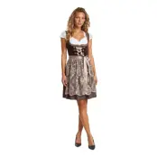 Oktoberfest Dirndl Jula Brun Deluxe Maskeraddräkt - 38