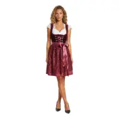 Oktoberfest Dirndl Jula Vinröd Deluxe Maskeraddräkt - 40