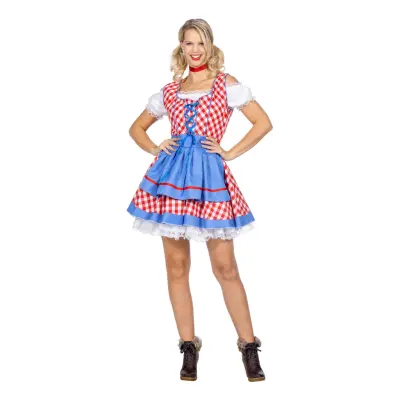 Oktoberfest Dirndl Rutig Maskeraddräkt - 38