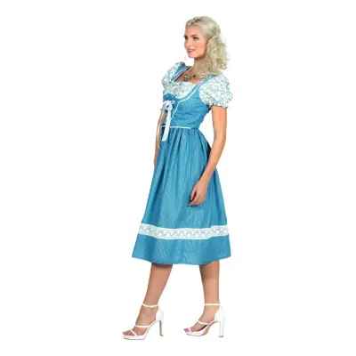 Oktoberfest Klänning Blå Maskeraddräkt - 42