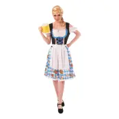 Oktoberfest Klänning Blå Maskeraddräkt - Small/Medium