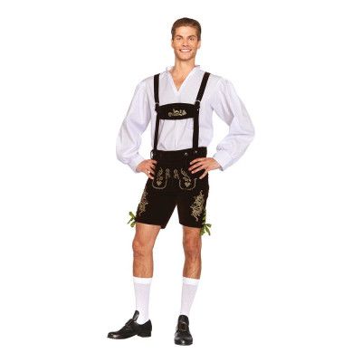 Oktoberfest Lederhosen Deluxe Maskeraddräkt - Medium
