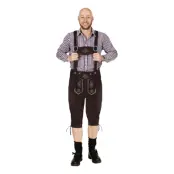 Oktoberfest Lederhosen Mörkbrun - 54