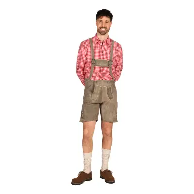 Oktoberfest Lederhosen Shorts Deluxe Beige - 62