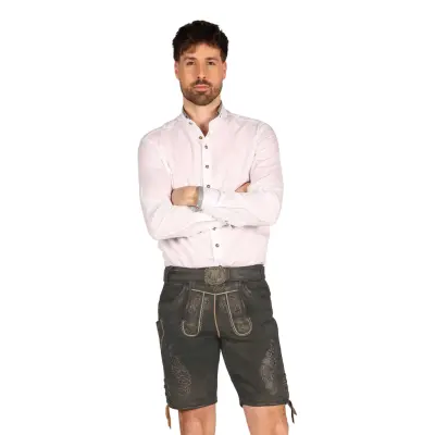 Oktoberfest Lederhosen Shorts Super Deluxe Grå Vintage - 54