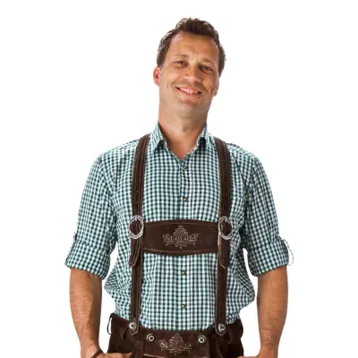 Oktoberfest Skjorta Grön - Medium