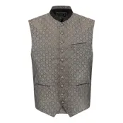 Oktoberfest Väst Jacquard Grå - Medium