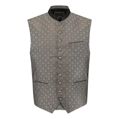 Oktoberfest Väst Jacquard Grå - Medium