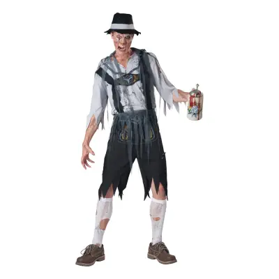 Oktoberfest Zombie Maskeraddräkt - Medium