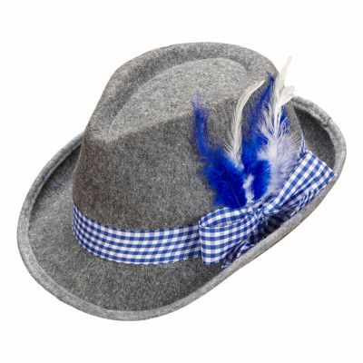 Oktoberfesthatt med Fjädrar - One size