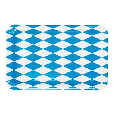 Pappersassietter Rektangulära Bayersk Blå - 50-pack