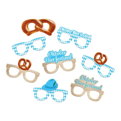 Pappersglasögon Oktoberfest - 8-pack