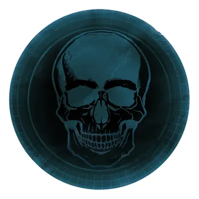 Papperstallrikar Boneshine Fever - 8-pack