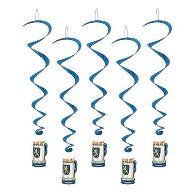 Dekorationsvirvlar Oktoberfest - 5-pack