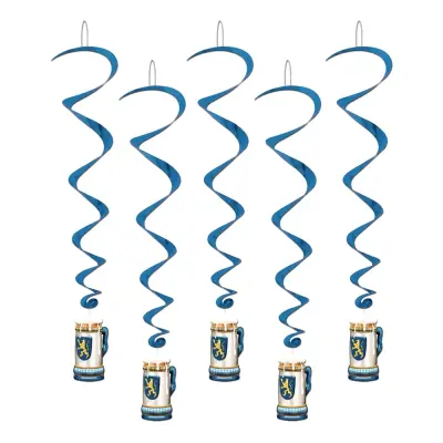Dekorationsvirvlar Oktoberfest - 5-pack
