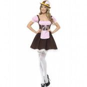 Tjänsteflicka med Kort Klänning - Oktoberfest Kostym