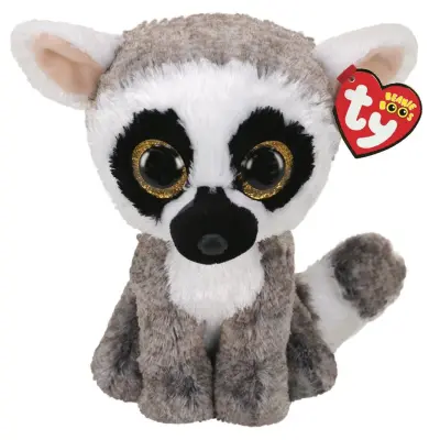 TY Beanie Boos M Linus Lemur - TY -  Leksaksaffären
