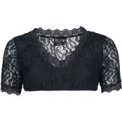 EMP Special Collection Blus - Oktoberfest Lace Blouse - S XXL - för Dam - svart