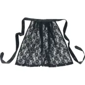 EMP Special Collection Halvlång kjol - Oktoberfest Lace apron - S XXL - för Dam - svart