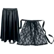 EMP Special Collection Halvlång kjol - Oktoberfest Skirt & Lace - S XXL - för Dam - svart