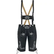 EMP Special Collection Konstläderbyxor - Oktoberfest Kunstlederhose Calla - S XXL - för Dam - svart