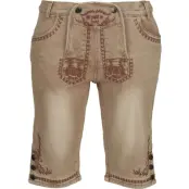 EMP Special Collection Shorts - Oktoberfest Shorts in Lederoptik - S XXL - för Dam - beige