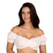 Oktoberfest Dirndl Blus Vit - 46