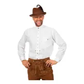 Tyrolerskjorta Deluxe Vit - Medium