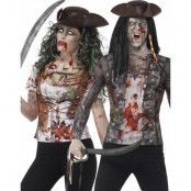 Parkostym - Fotorealistisk Zombie Pirat T-shirt