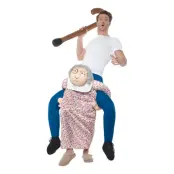 Farmor Piggyback Maskeraddräkt - One size