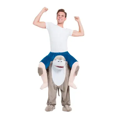 Haj Piggyback Maskeraddräkt - One size