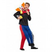 Piggyback Kidnappande Clown Maskeraddräkt