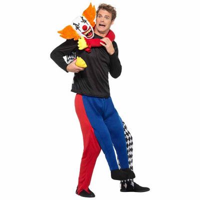 Piggyback Kidnappande Clown Maskeraddräkt - Onesize